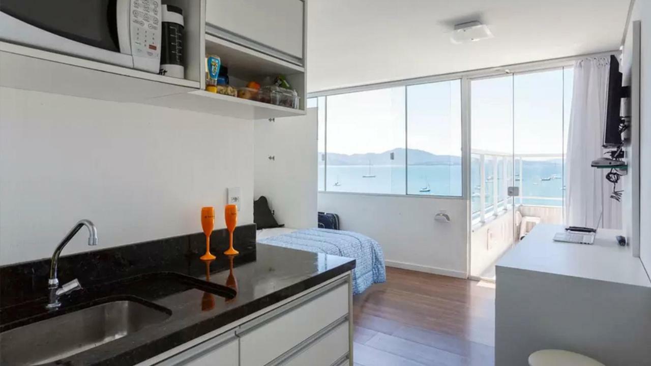 Mergulho No Mar De Jurere Com Vista Frontal Florianópolis Eksteriør bilde